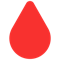 Drop of Blood emoji on Microsoft